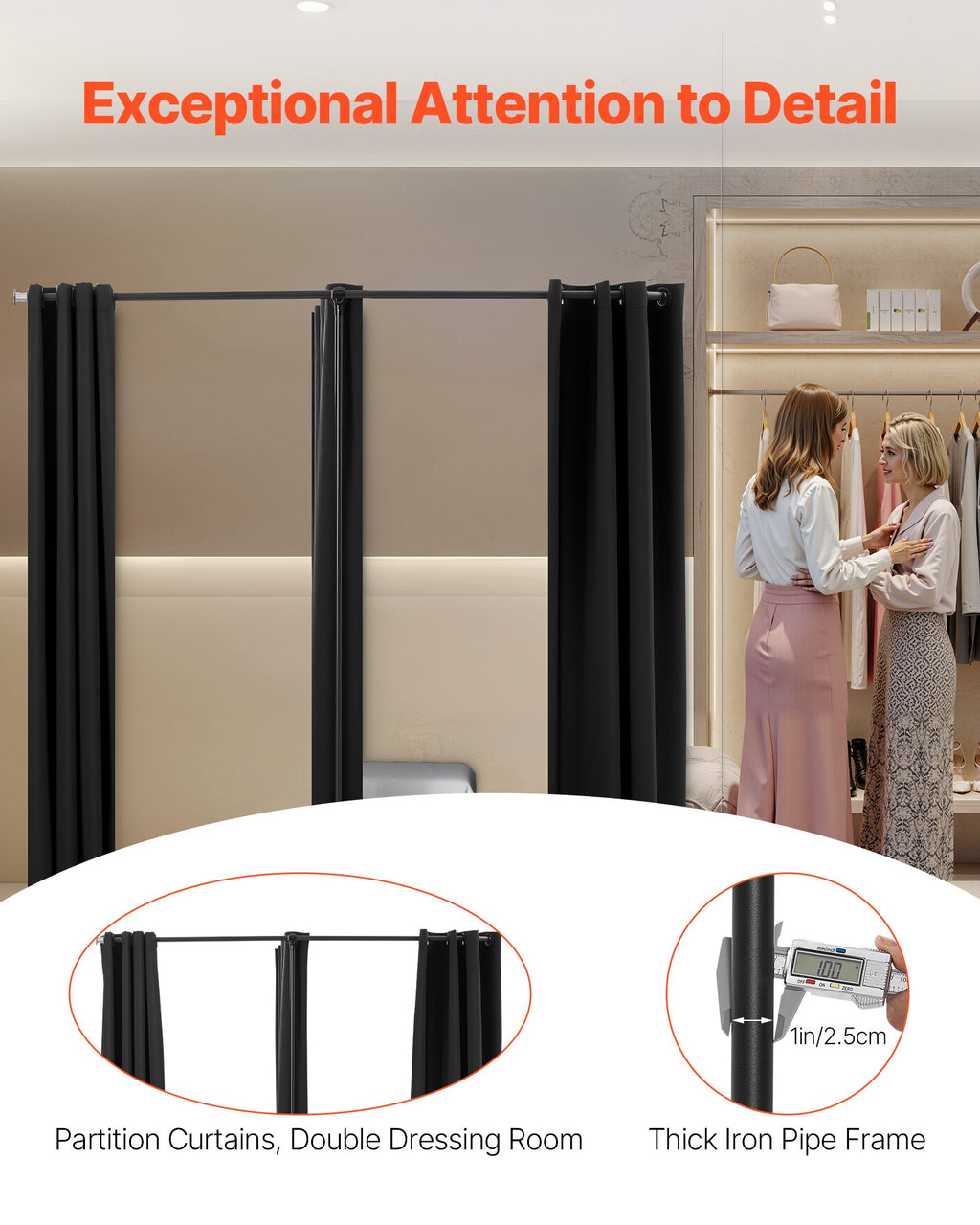 Persirengimo kabina VEVOR SYJ-05, 200 x 100 x 200 cm
