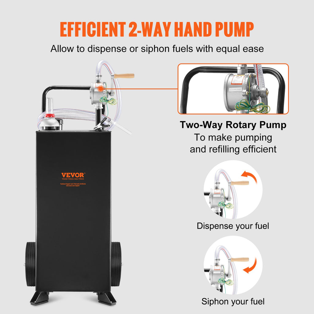 Mobili kuro talpa VEVOR 30 Gallon, 113,5 l