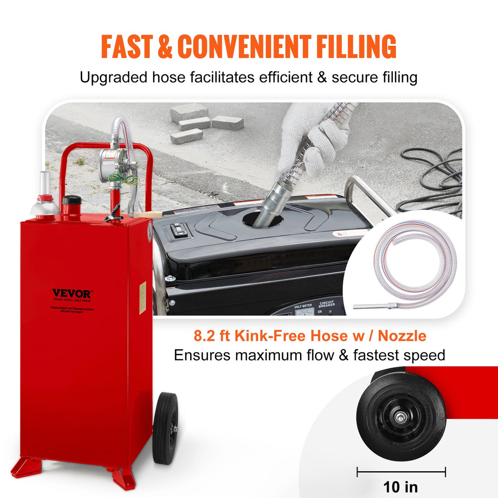 Mobili kuro talpa VEVOR 30 Gallon Fuel Caddy, 113 l