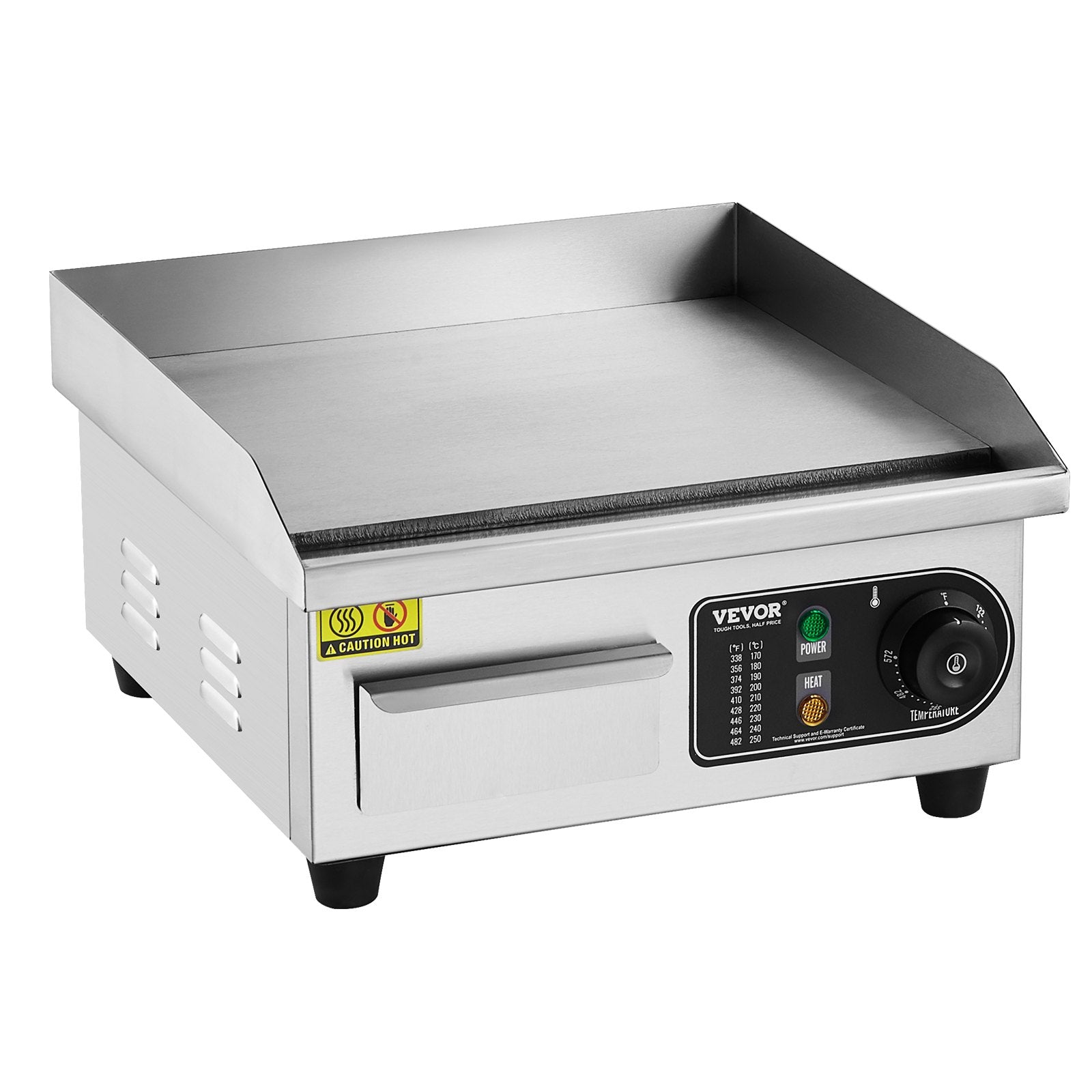 Elektrinė kepimo plokštuma VEVOR HT-818B, 2000W