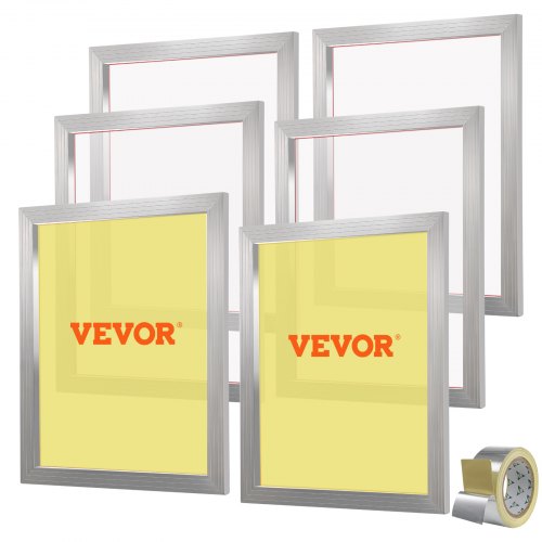 Šilkografijos rėmų rinkinys VEVOR 305 Mesh, 50,8 x 61 cm, 6 vnt.