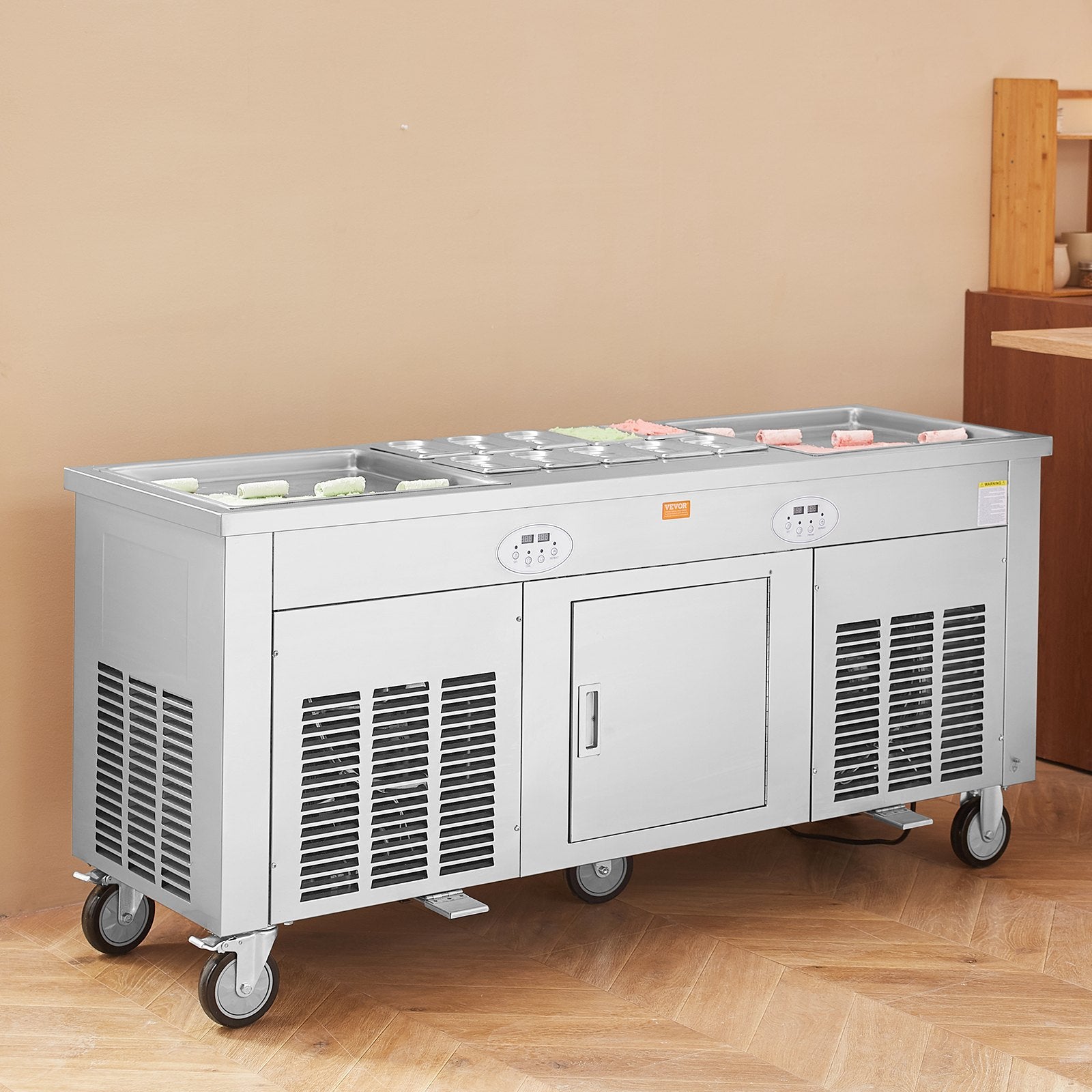 Ledų ritinėlių gaminimo aparatas VEVOR CBJF-2D10A, 2270 W