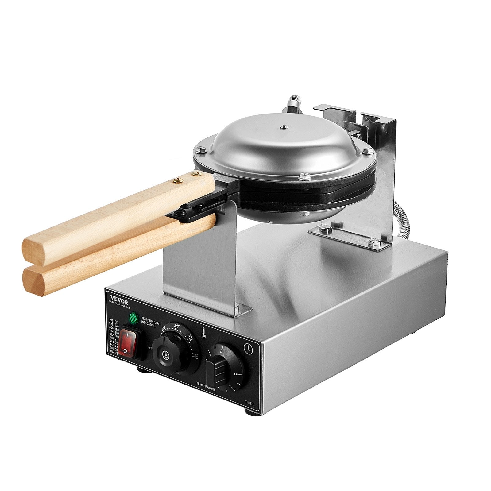 Burbulinių vaflių keptuvė VEVOR SC-X30, 1400 W