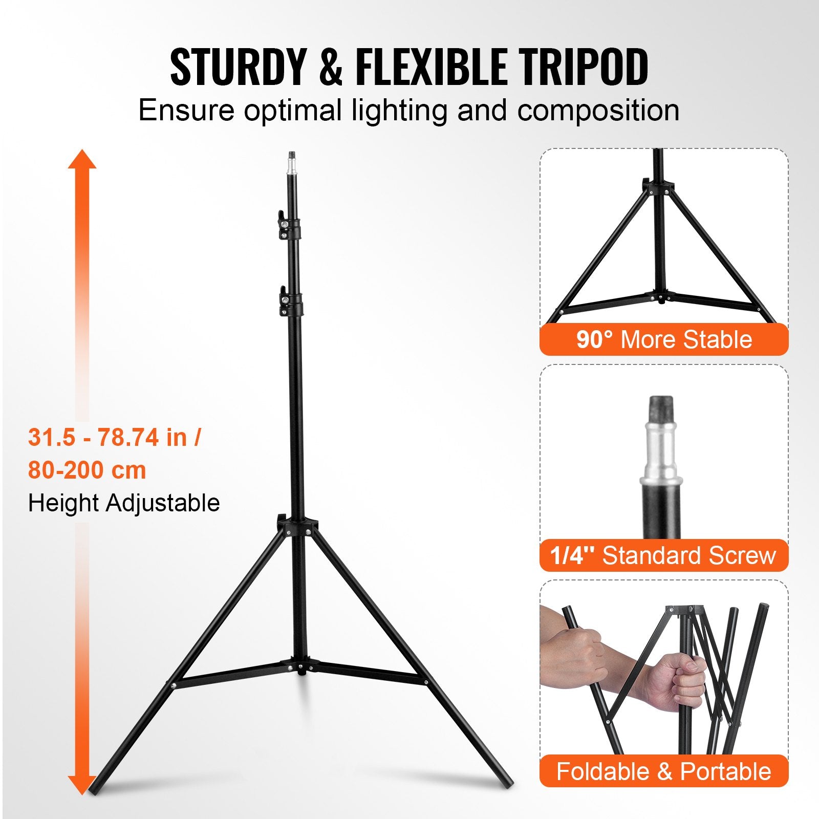 Softbox apšvietimo komplektas VEVOR YX-RGXB02(EU), 50x70 cm