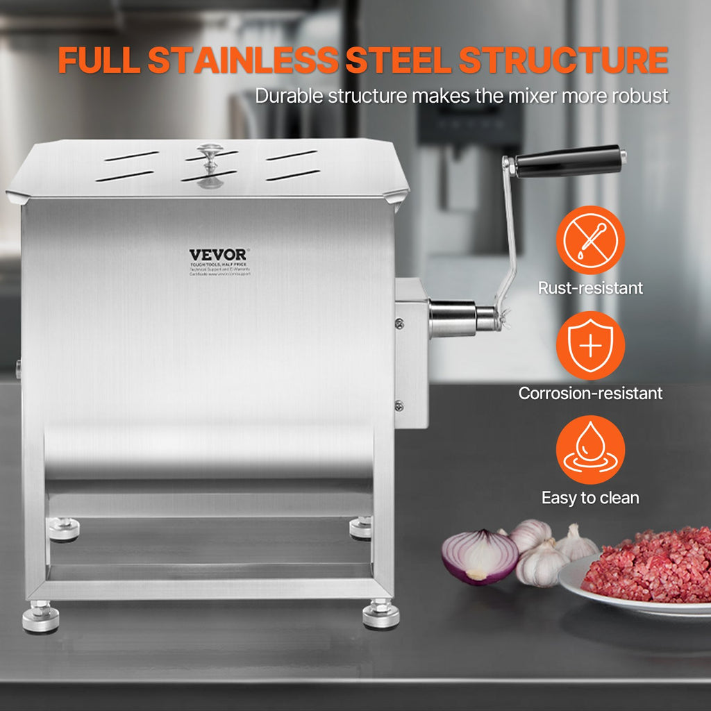 Rankinė mėsos maišyklė VEVOR BX-30, 30 l