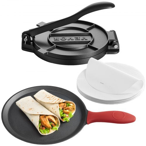 Tortilijų presas VEVOR HES200SET, 20 cm skersmens