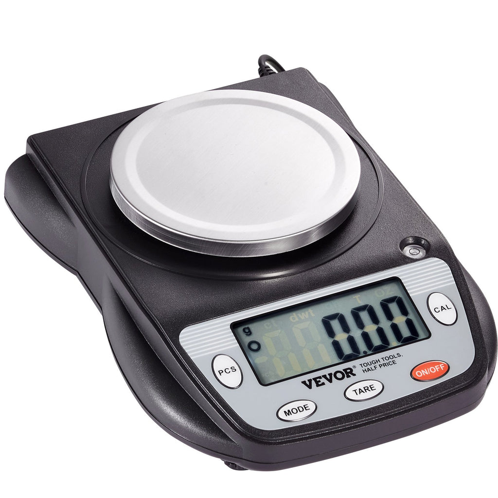 Analitinės svarstyklės VEVOR SF-400D, 600 g / 0,01 g tikslumas