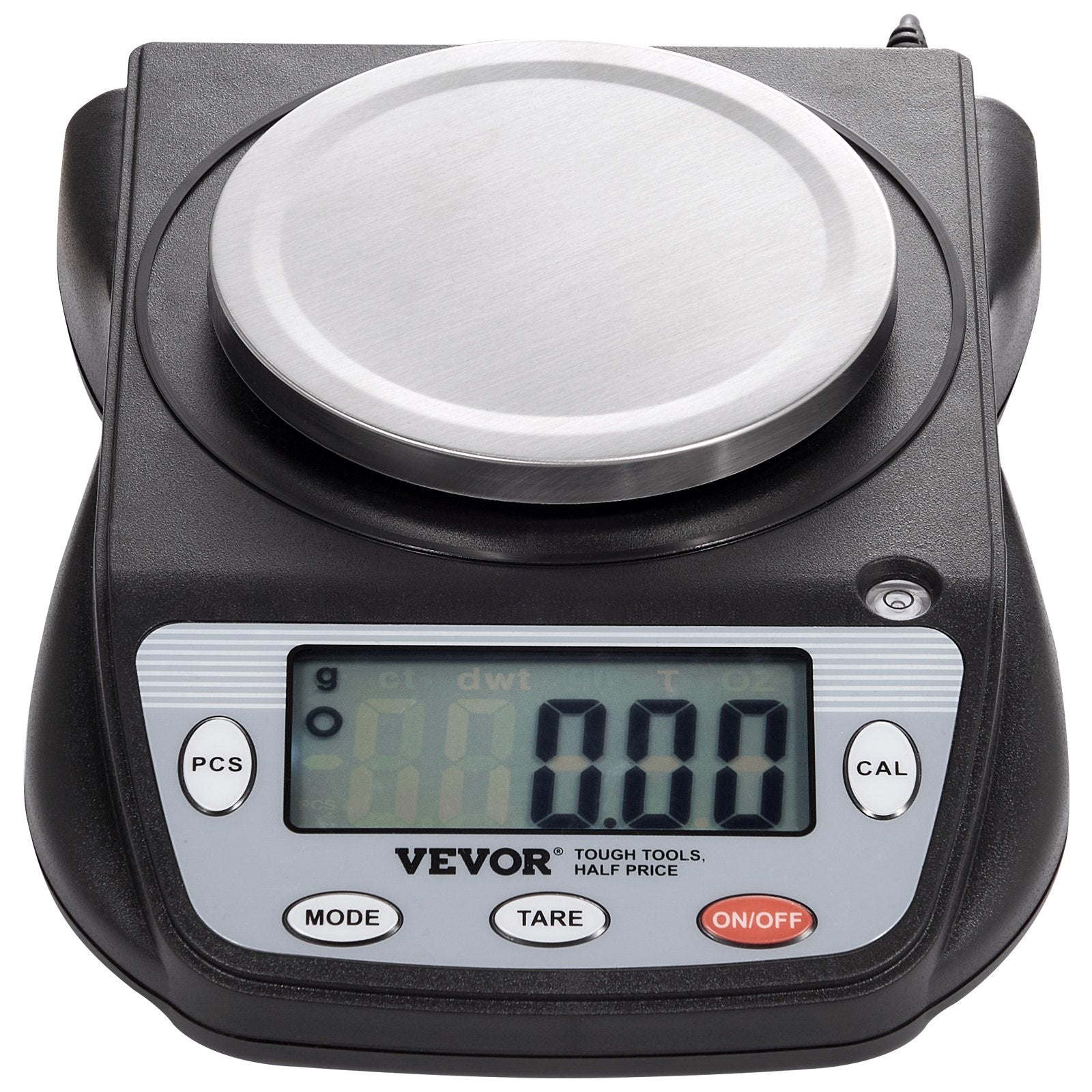 Analitinės svarstyklės VEVOR SF-400D, 600 g / 0,01 g tikslumas