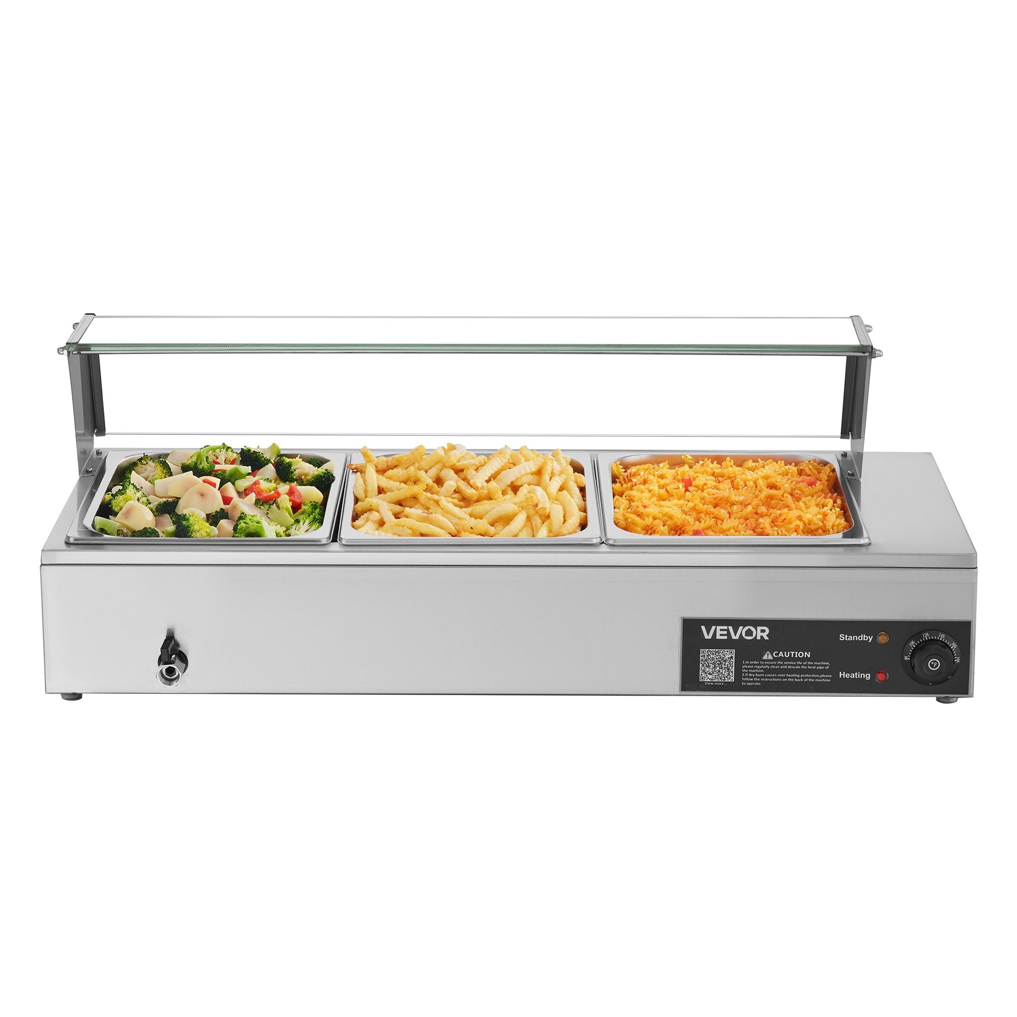 Maisto šildytuvas (Marmitas) VEVOR M-2213, 1500 W