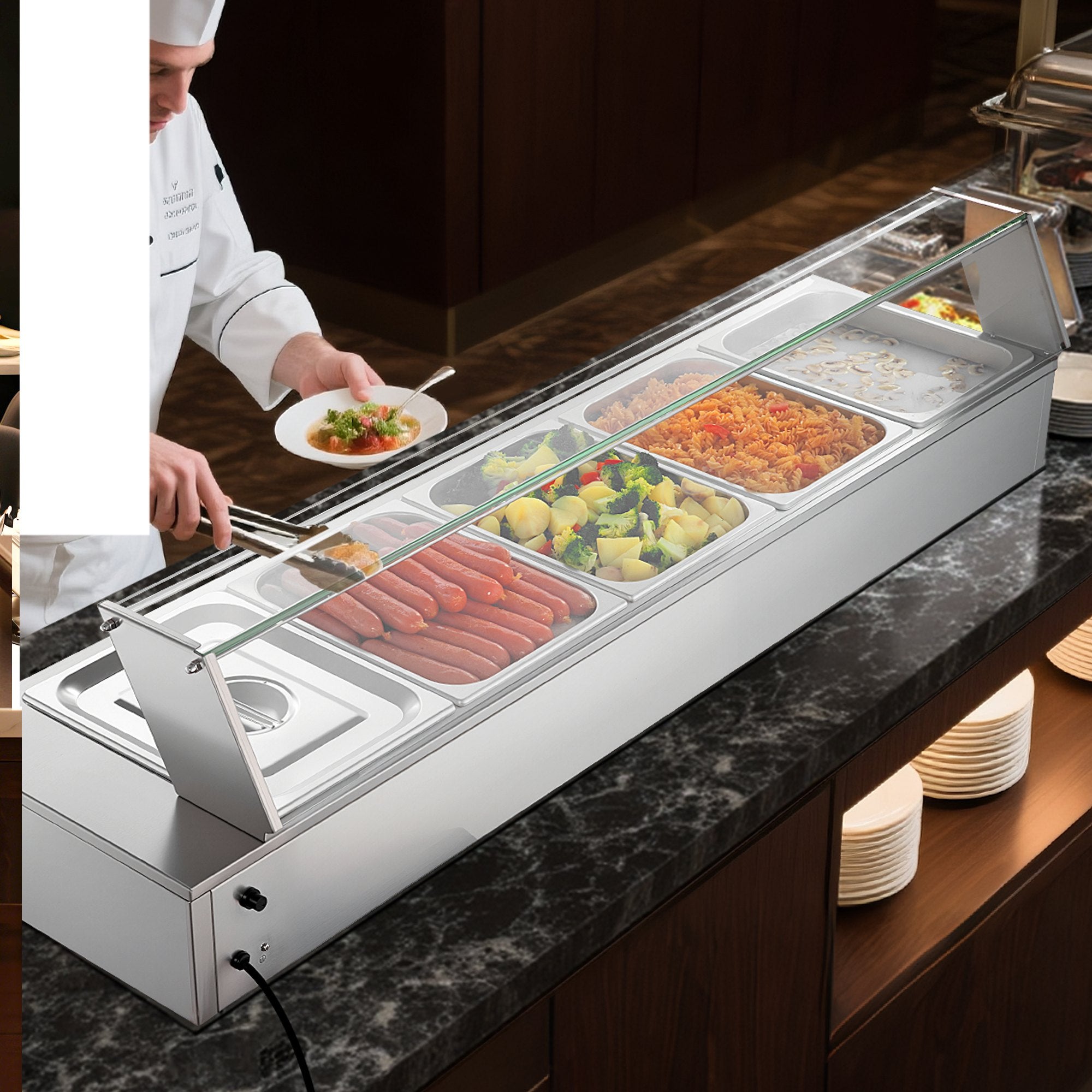 Maisto šildytuvas (Bain Marie) VEVOR M-2215, 1500W