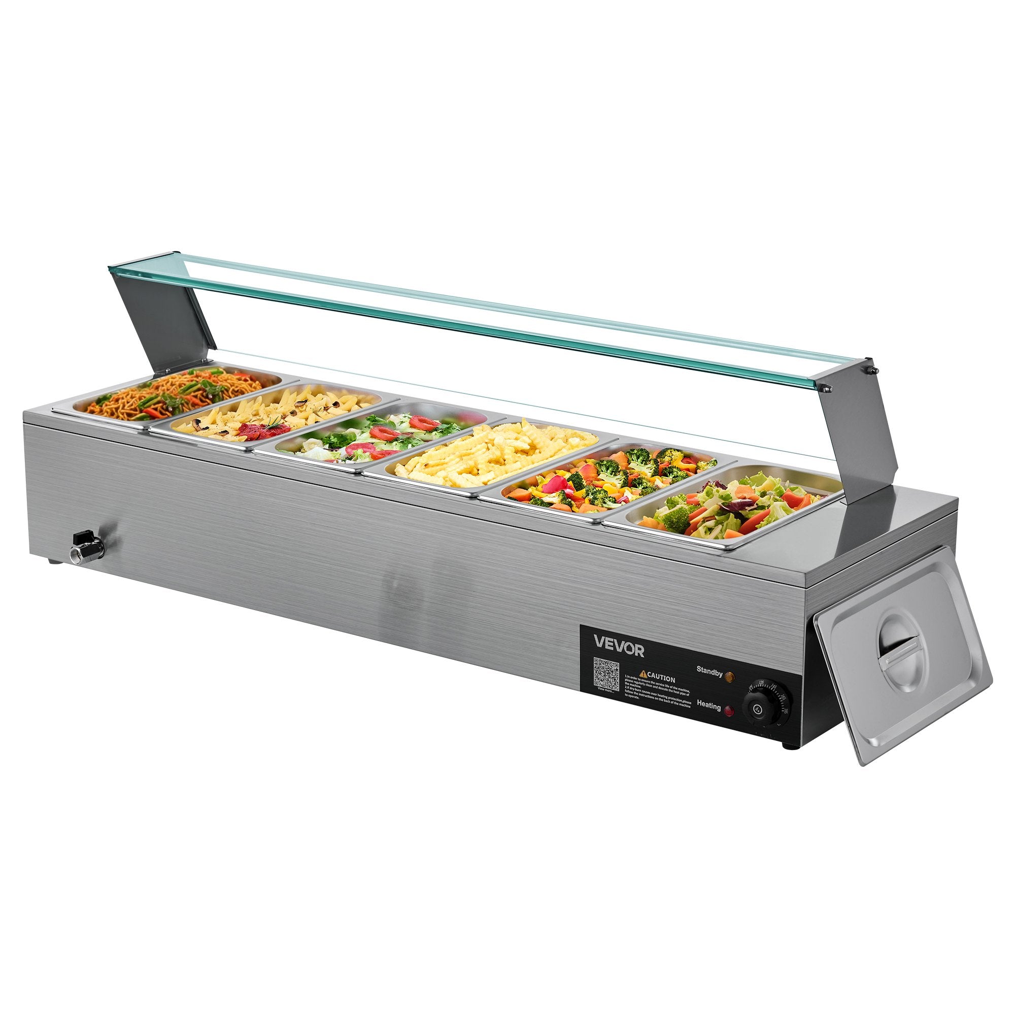 Maisto šildytuvas (Marmitas) VEVOR M-2316, 1500 W