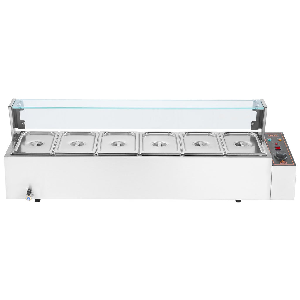 Elektrinis maisto šildytuvas VEVOR SC-TC-316, 6 x 4,7 L