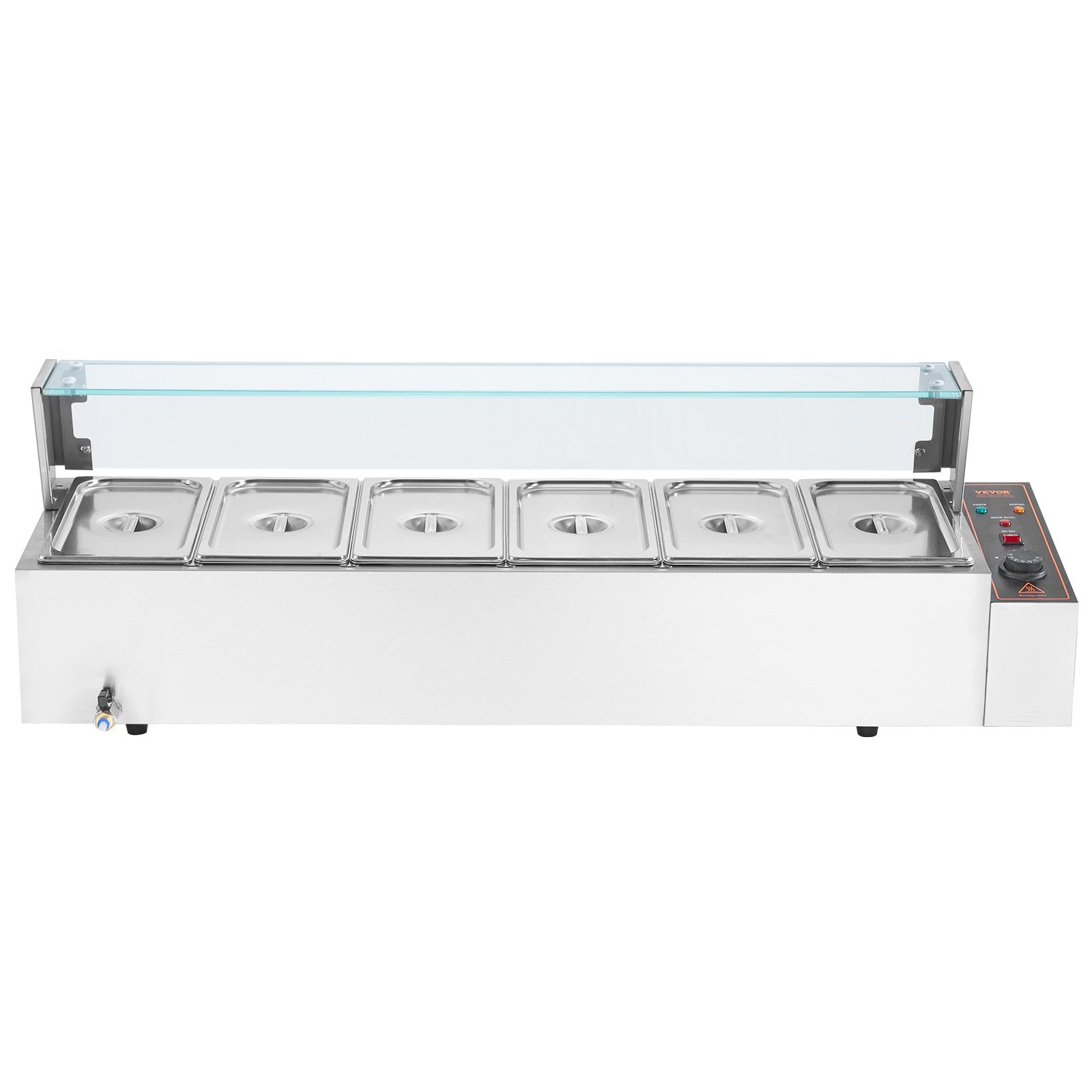 Elektrinis maisto šildytuvas VEVOR SC-TC-316, 6 x 4,7 L