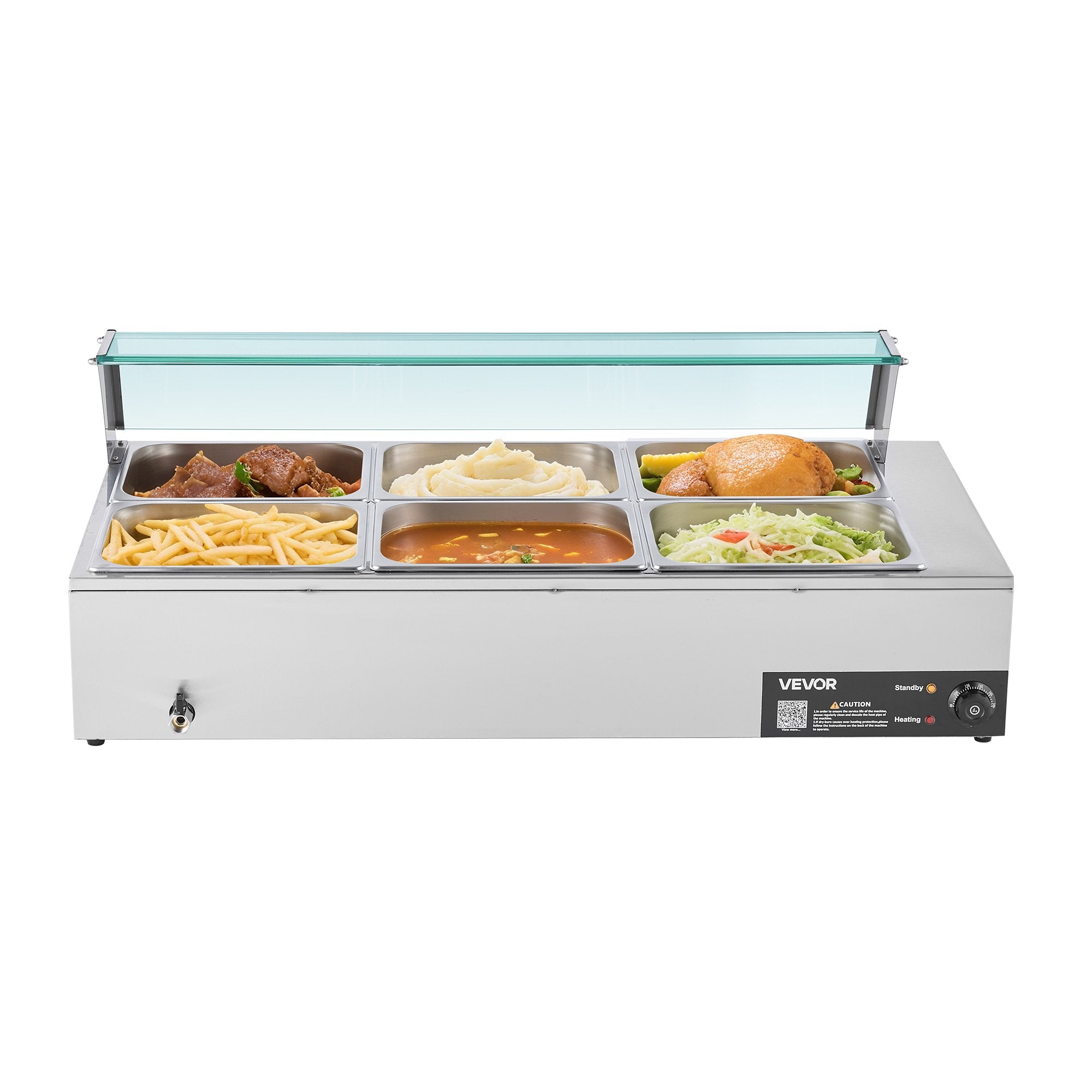 Maisto šildytuvas (Bain Marie) VEVOR M-2223, 1500W