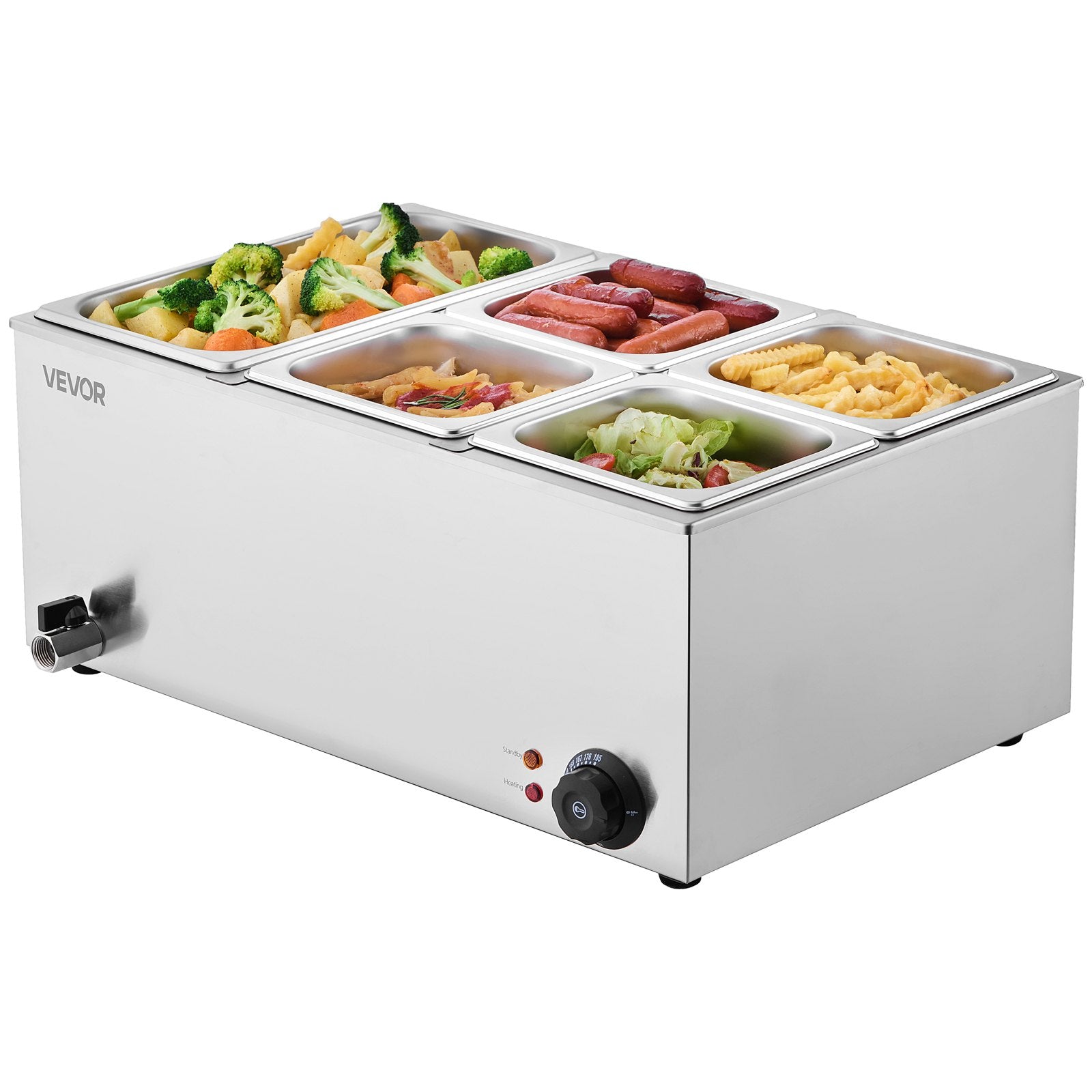 Maisto šildytuvas (Bain Marie) VEVOR M-112, 1200W