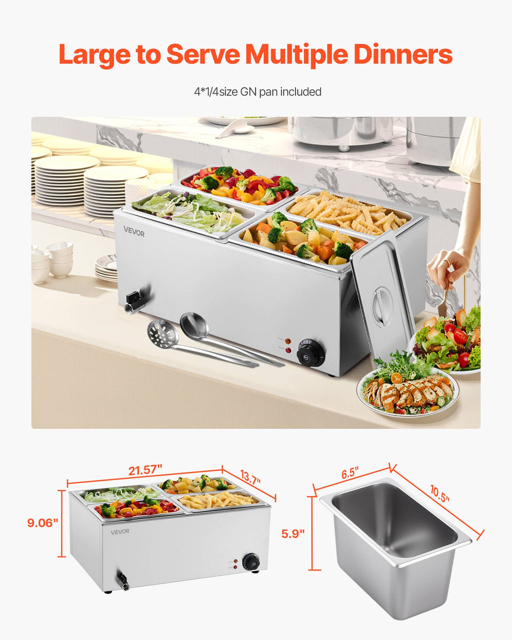 Maisto šildytuvas VEVOR M-112, 1200W