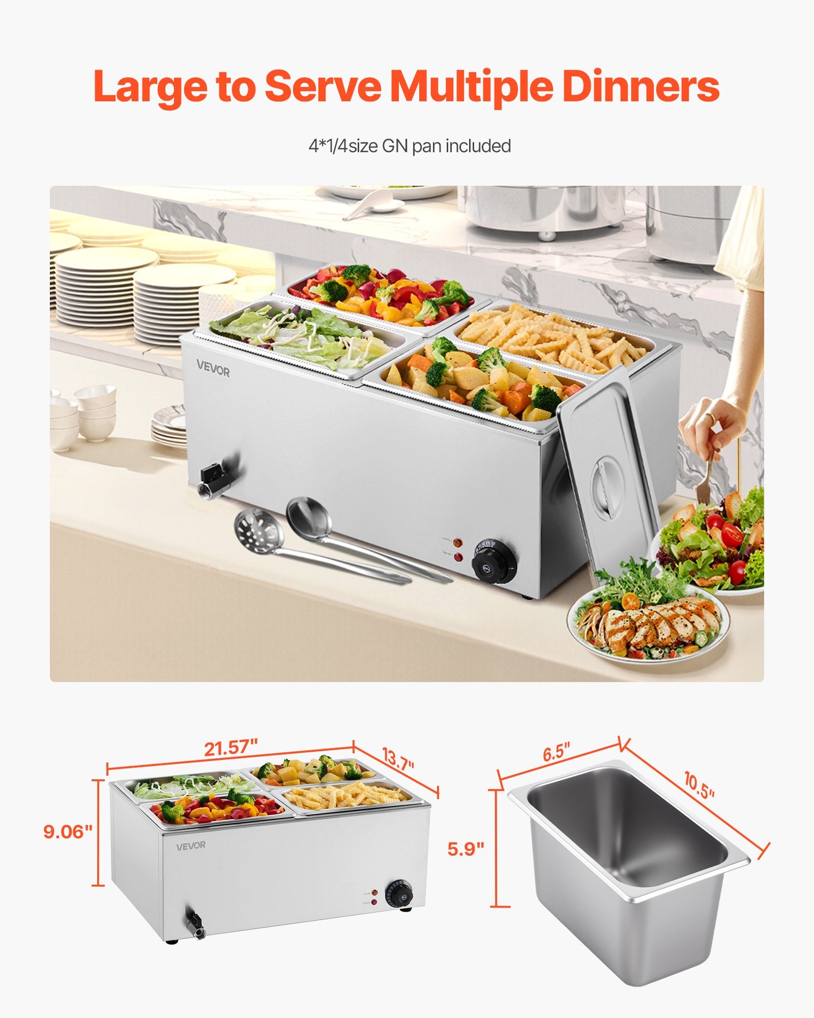 Maisto šildytuvas VEVOR M-112, 1200W