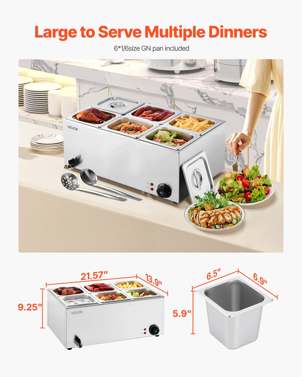 Maisto šildytuvas VEVOR M-112, 1200W