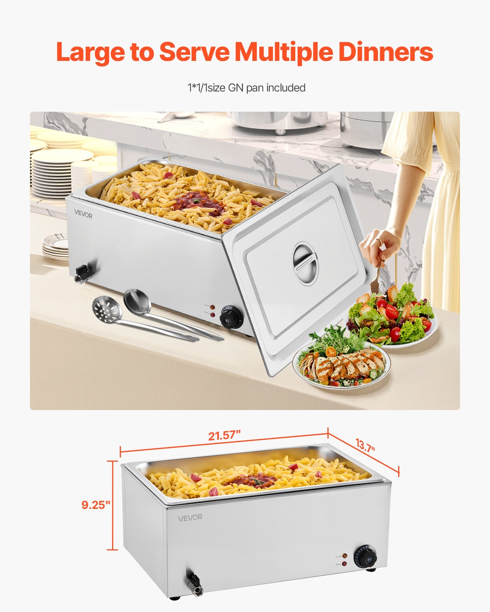 Maisto šildytuvas VEVOR M-112, 1200W