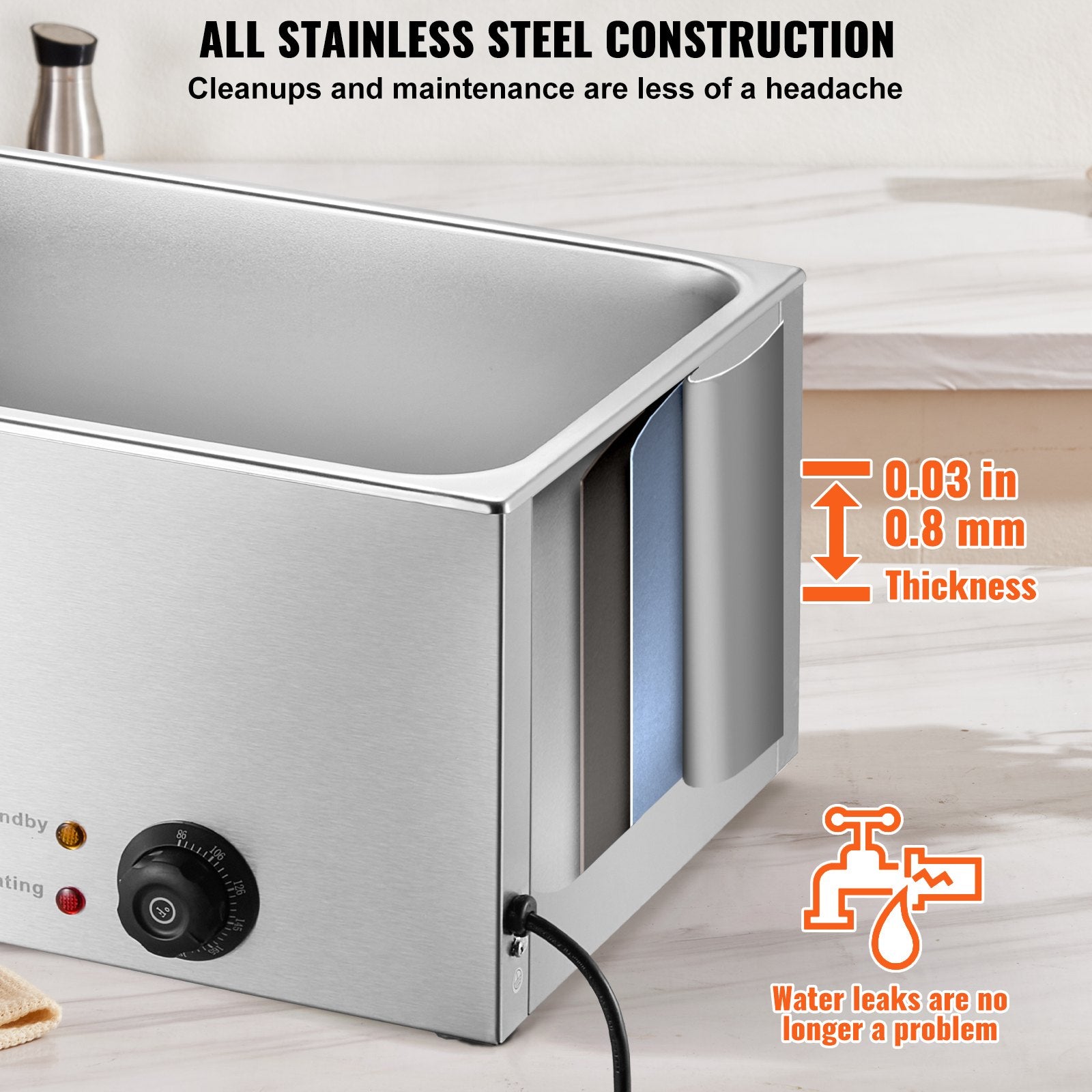 Maisto šildytuvas VEVOR M-100, 18 l, 1200 W
