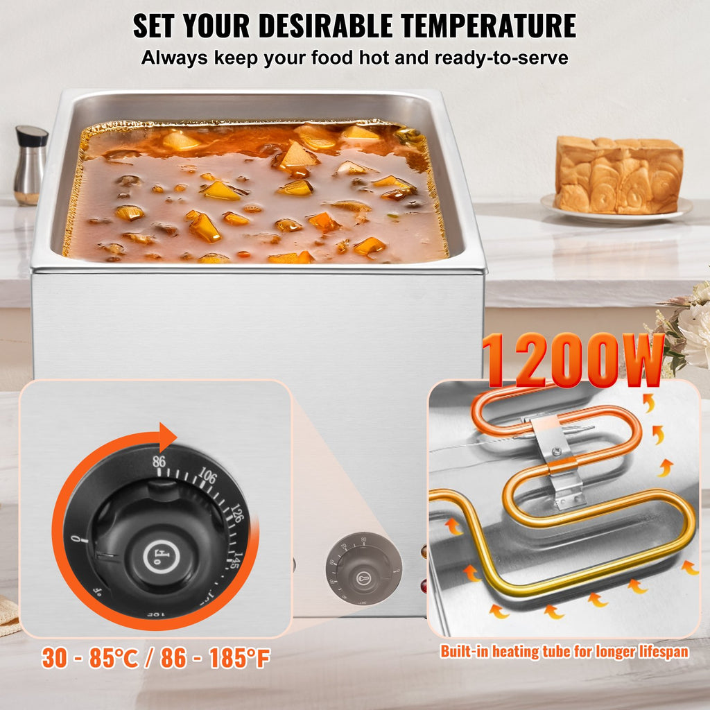 Maisto šildytuvas VEVOR M-300, 18 l, 1200 W