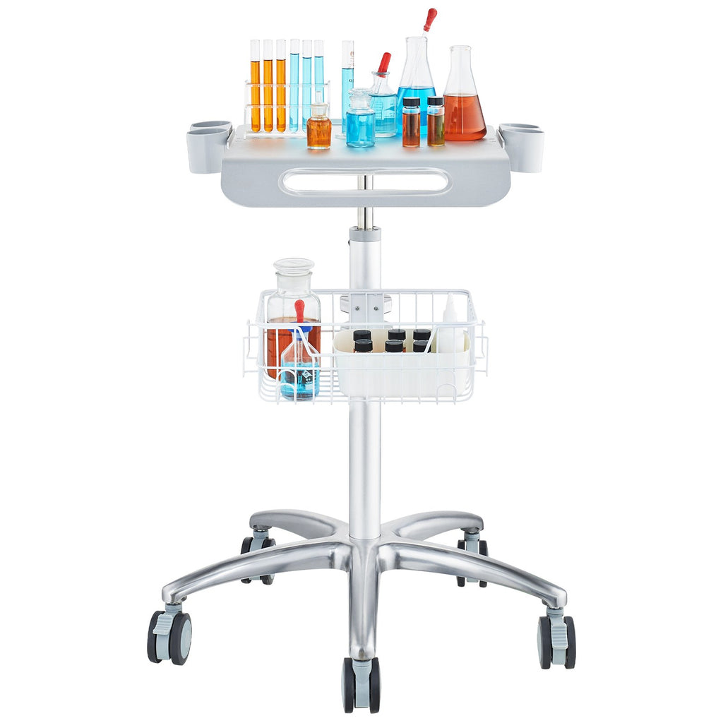 Medicininis ir grožio salonų vežimėlis VEVOR K-SH003, reguliuojamas aukštis 680–1090 mm