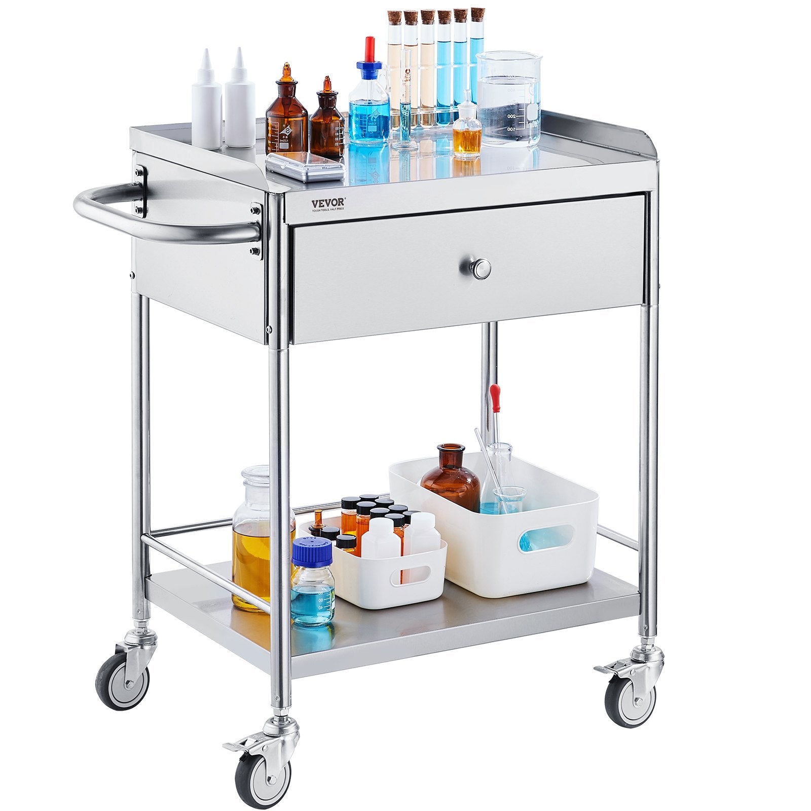 Medicininis vežimėlis VEVOR 141002, 100 kg apkrova