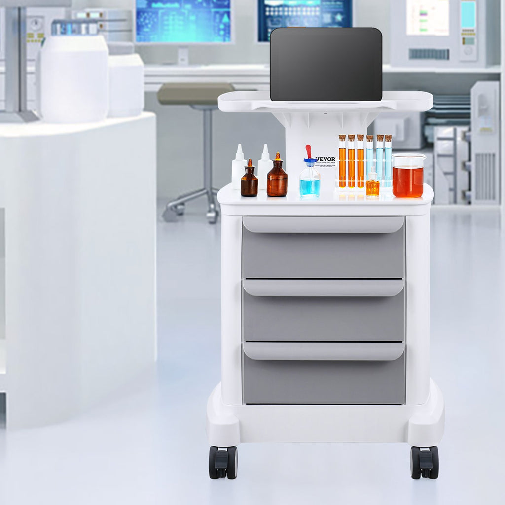 Laboratorinis vežimėlis VEVOR FY-1T3C, 4 lentynų