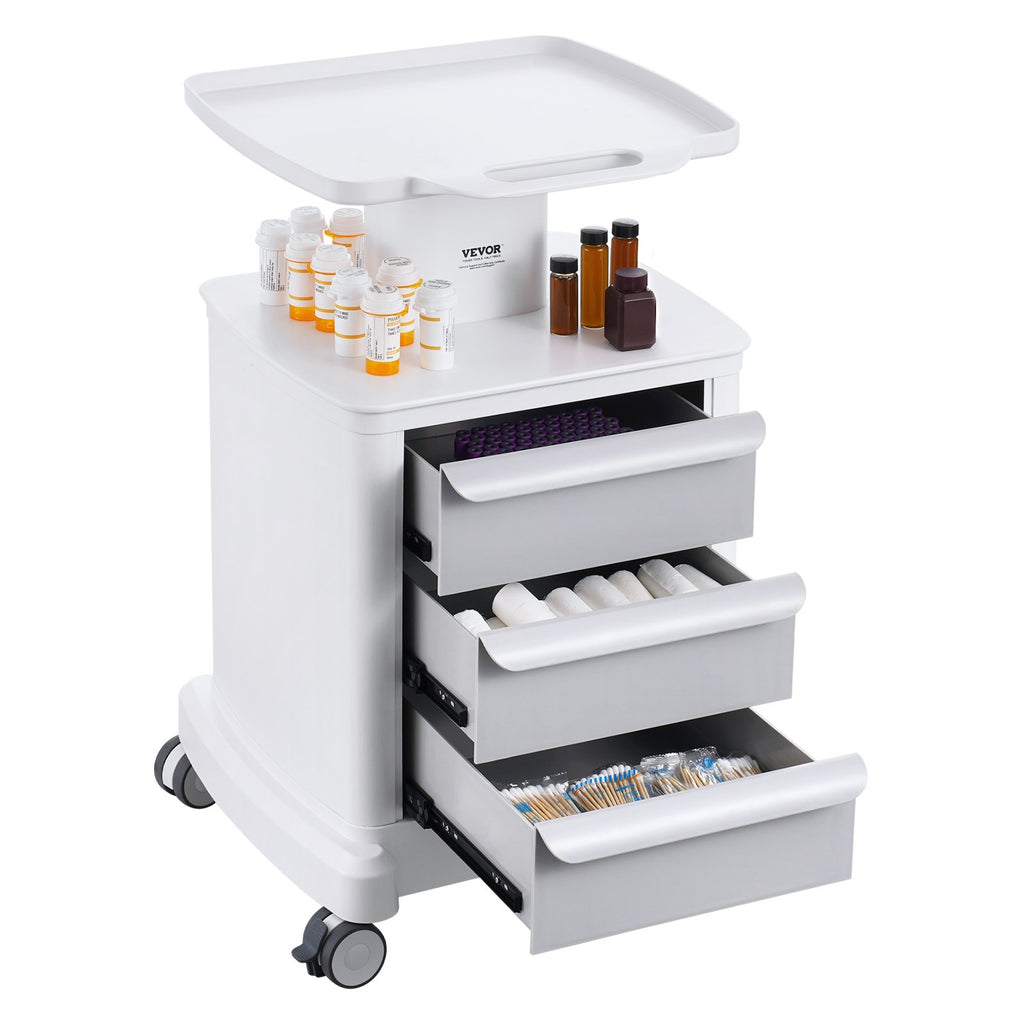 Laboratorinis vežimėlis VEVOR FY-1T3C, 4 lentynų