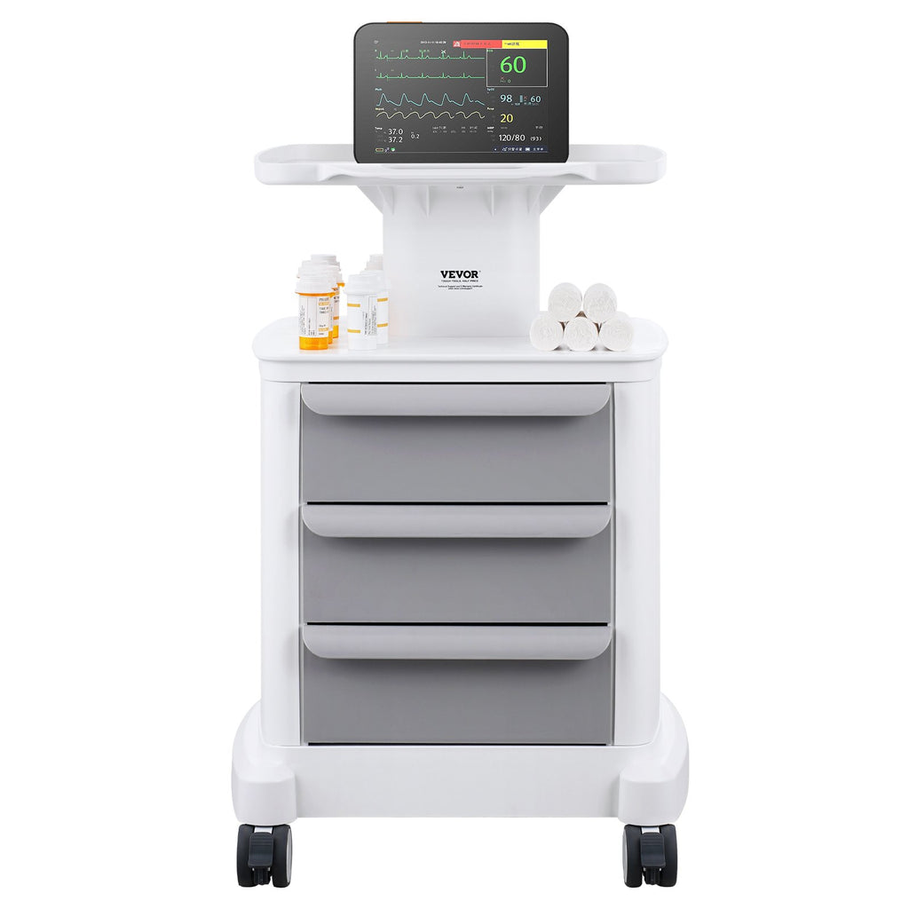 Laboratorinis vežimėlis VEVOR FY-1T3C, 4 lentynų