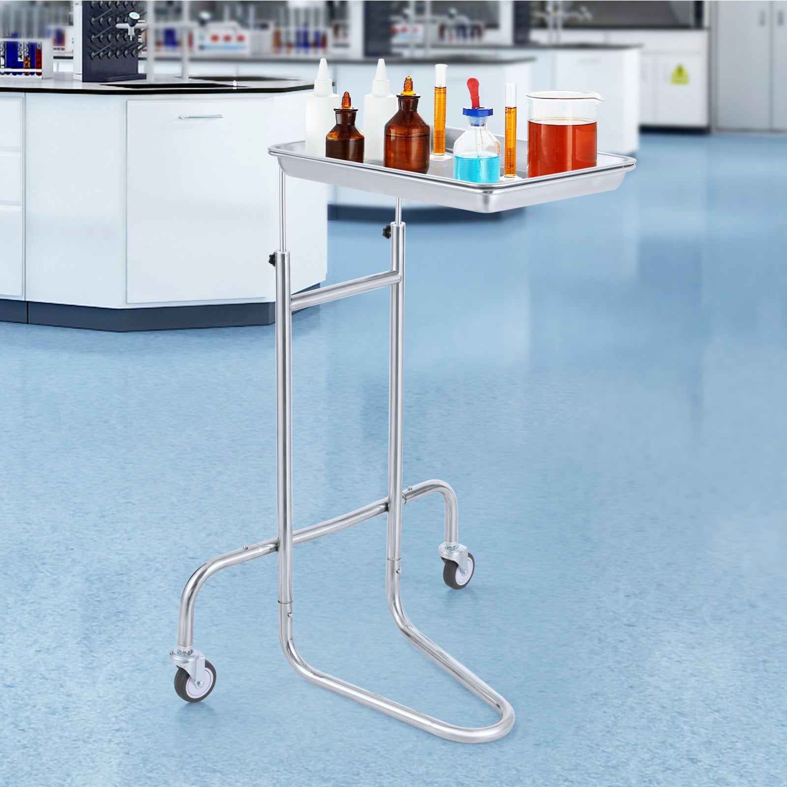 Laboratorinis vežimėlis VEVOR 140301, reguliuojamas aukštis