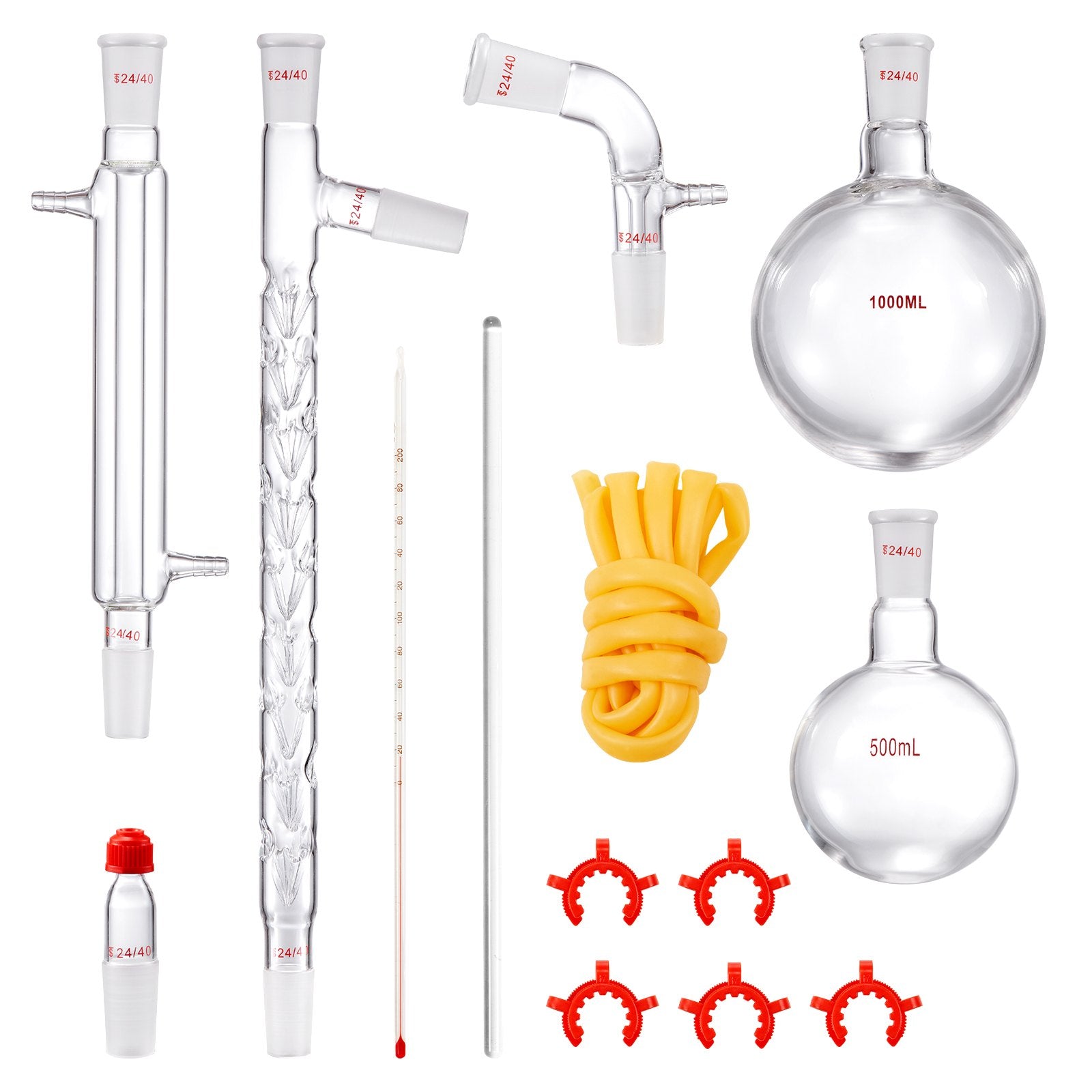 Laboratorinis distiliavimo rinkinys VEVOR YHEO-6, 1000 ml