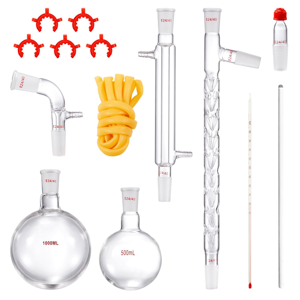 Laboratorinis distiliavimo rinkinys VEVOR YHEO-6, 1000 ml