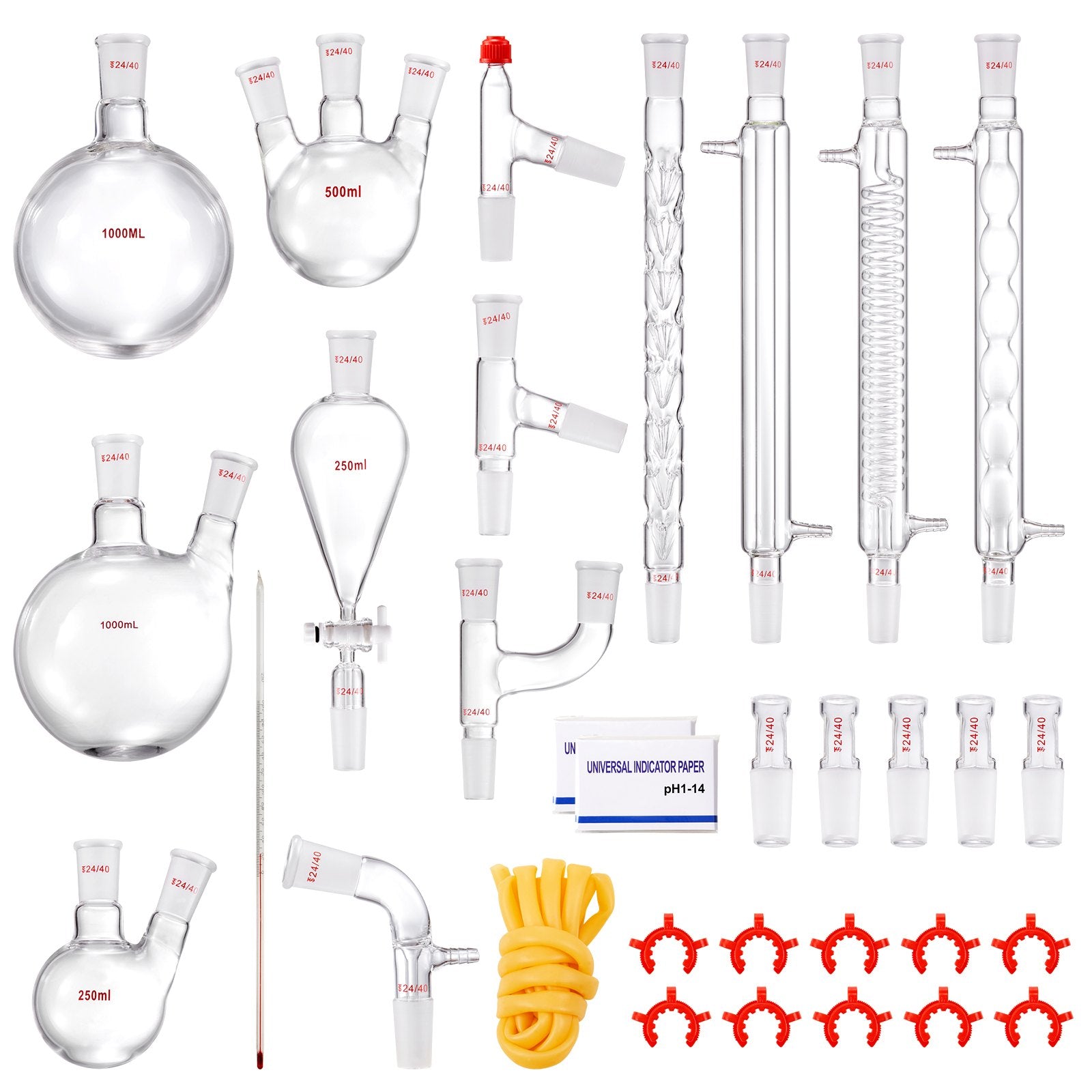 Laboratorinis distiliavimo rinkinys VEVOR YHEO-7, 1000 ml