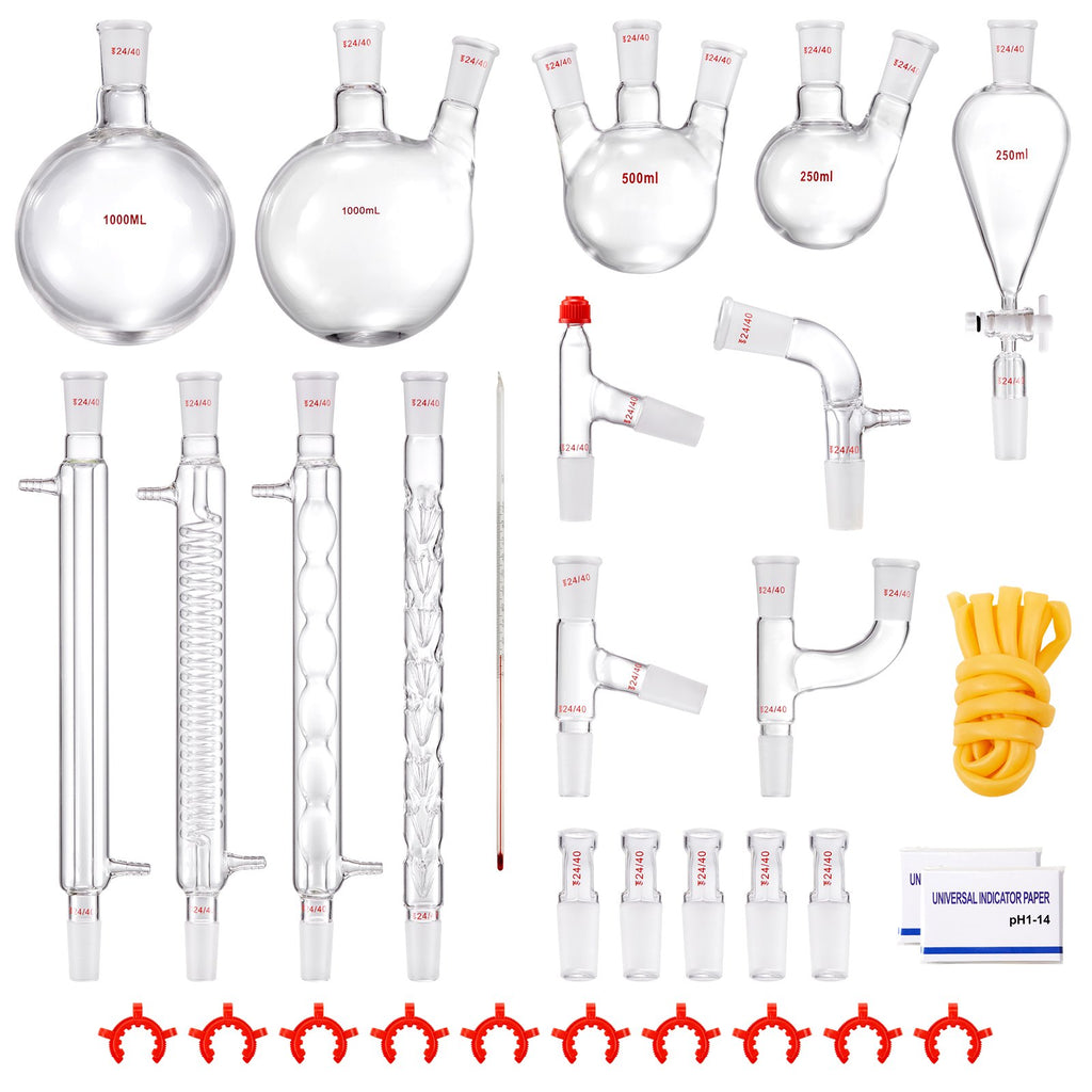 Laboratorinis distiliavimo rinkinys VEVOR YHEO-7, 1000 ml