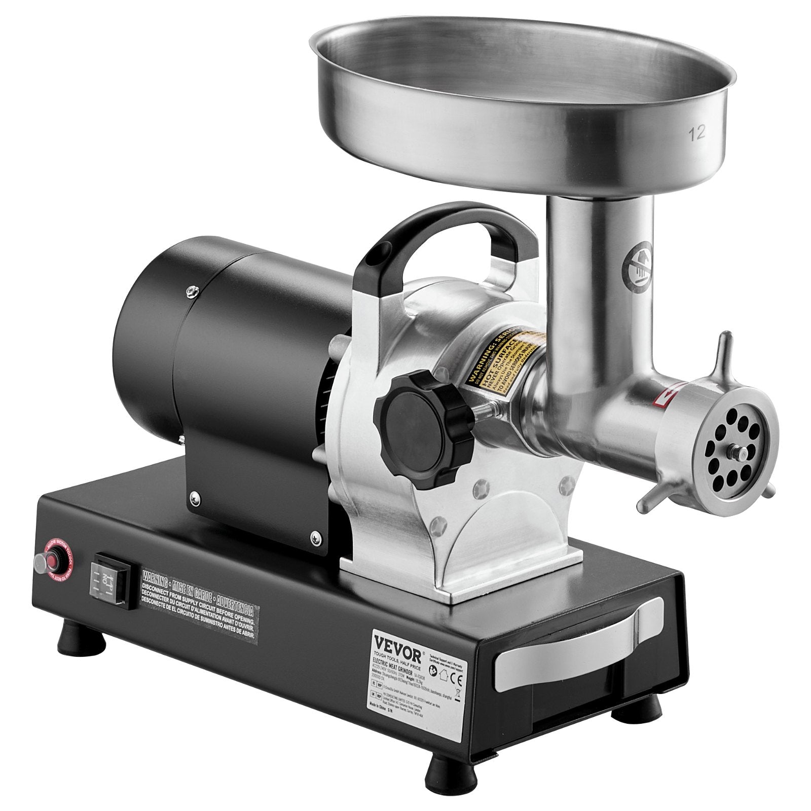 Elektrinė mėsos malimo mašina VEVOR 1A-EG812, 4 kg/min