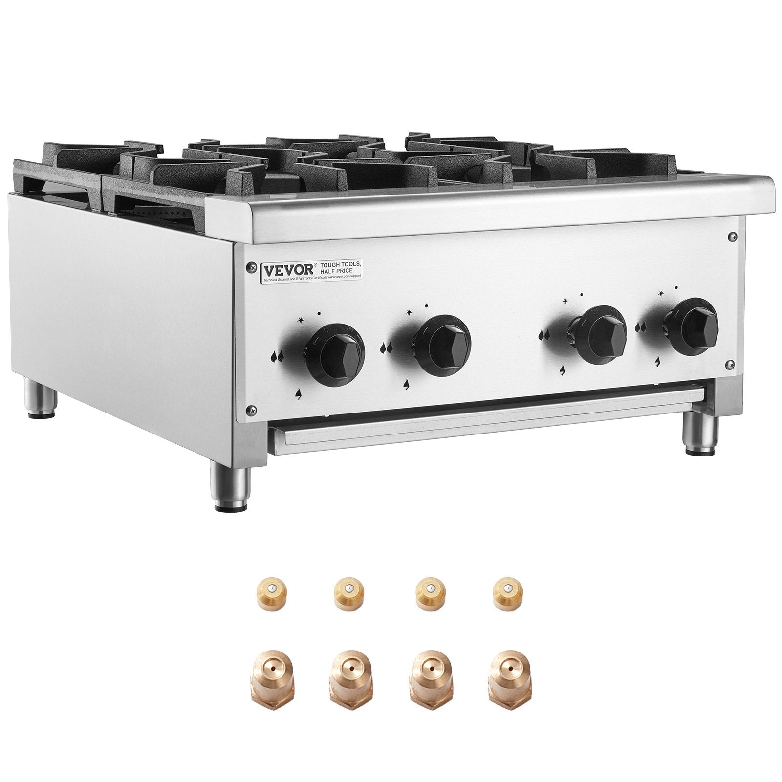 Pramoninė dujinė viryklė VEVOR EUGHP-424, 28 kW