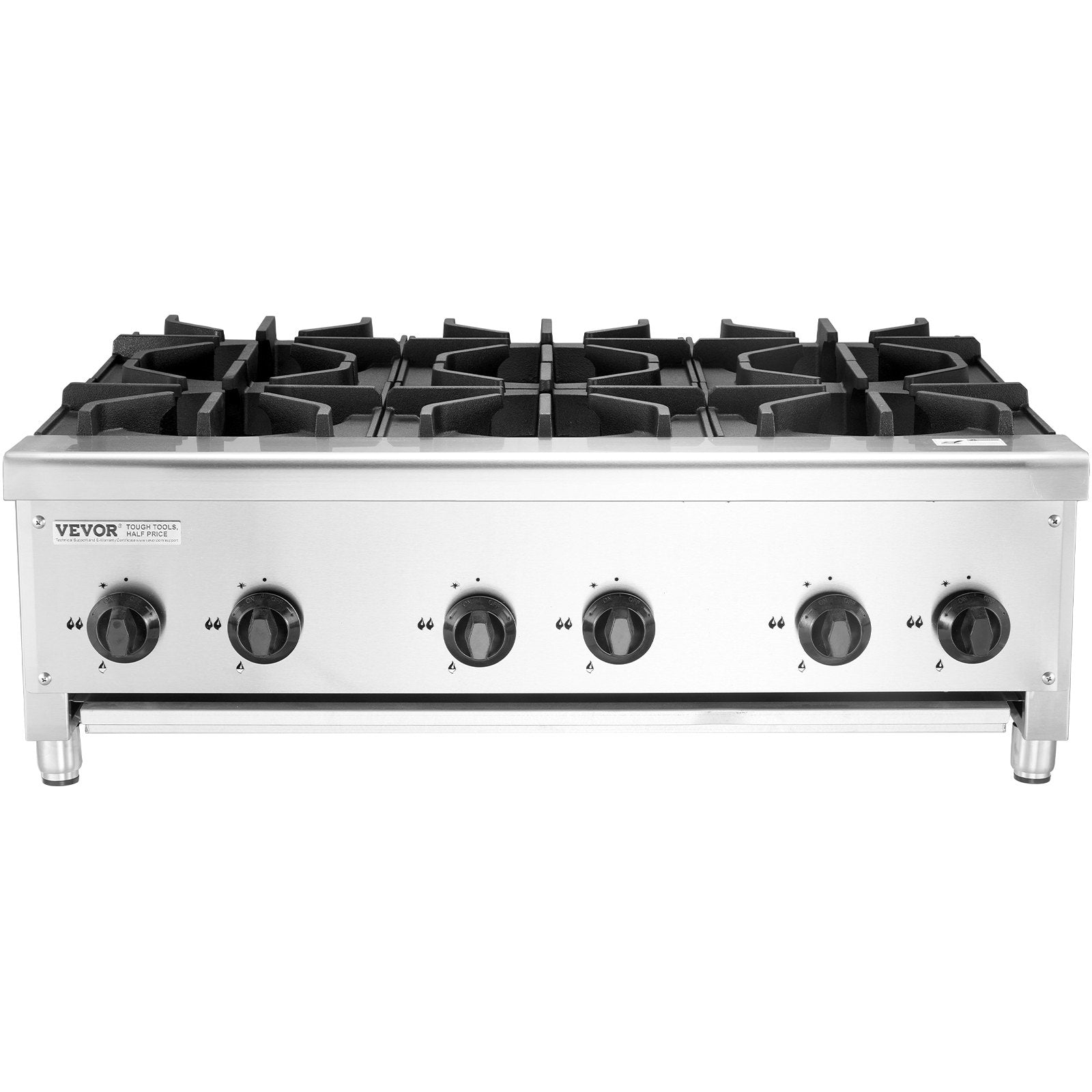 Pramoninė dujinė viryklė VEVOR EUGHP-636, 42 kW