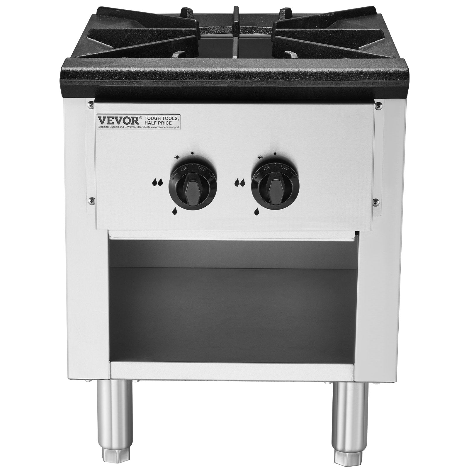Pramoninė dujinė viryklė su spintele VEVOR EUGSP-18-25, 26 kW