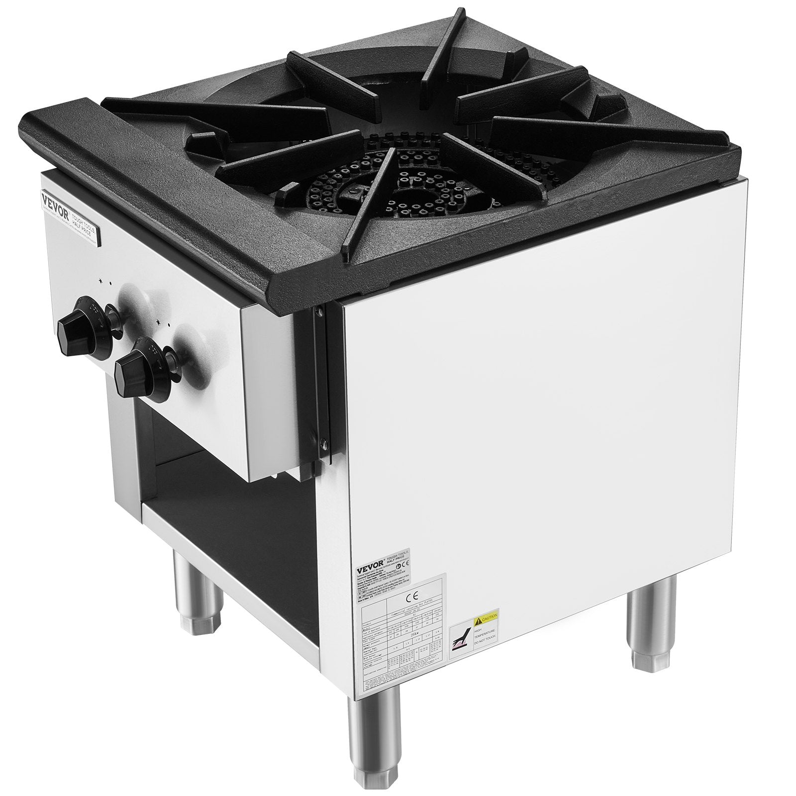 Pramoninė dujinė viryklė su spintele VEVOR EUGSP-18-25, 26 kW