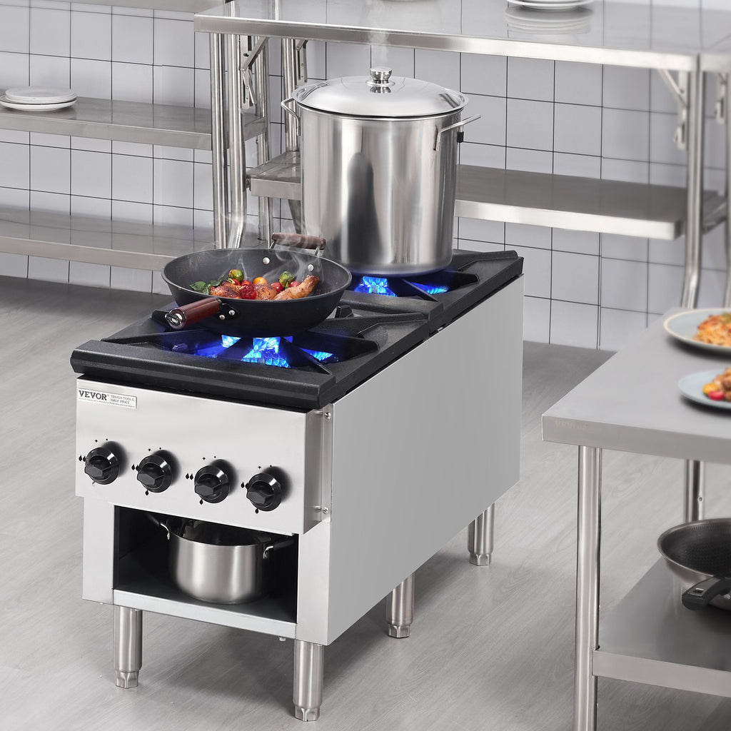 Pramoninė dujinė viryklė VEVOR EUGSP-18-25D, 52 kW