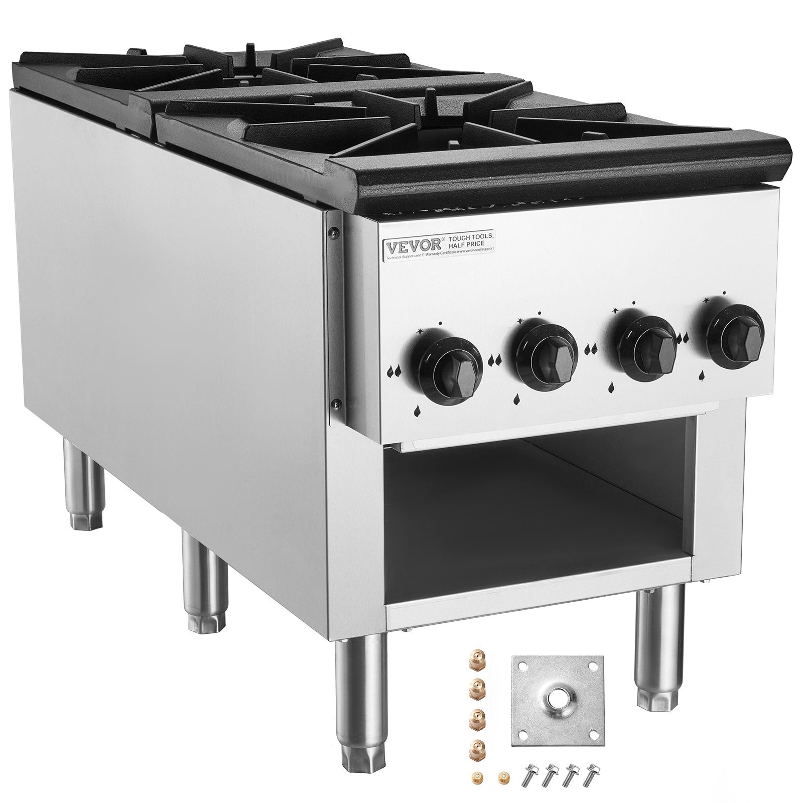 Pramoninė dujinė viryklė VEVOR EUGSP-18-25D, 52 kW
