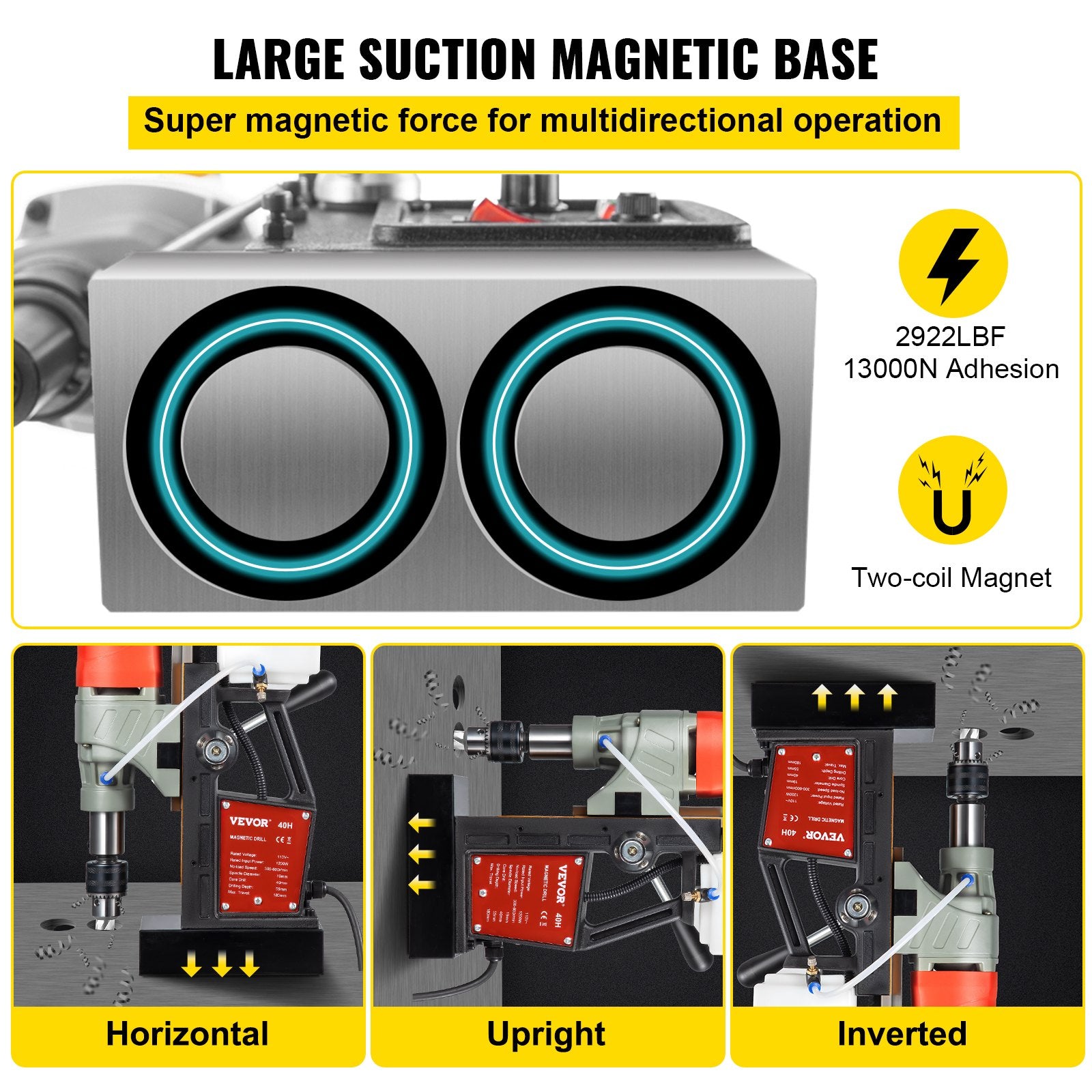Magnetinis gręžtuvas VEVOR VV-MD-UK2, 1200W