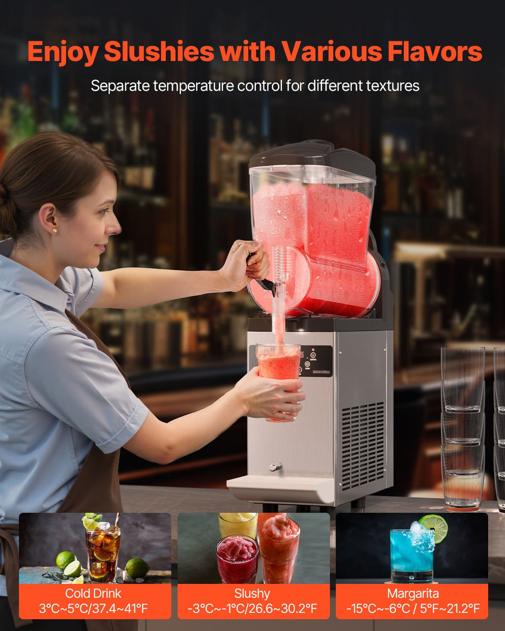 Šaldytų gėrimų aparatas VEVOR XN120B, 12 l talpa