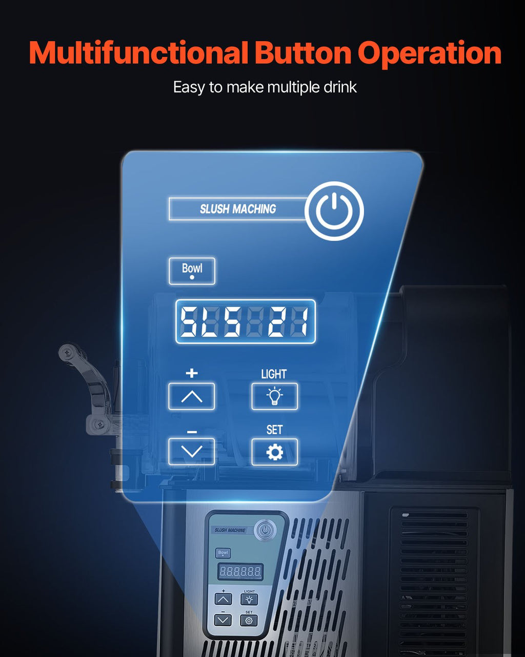Šaldytų gėrimų aparatas VEVOR XRJ3LX1, 3 l talpa