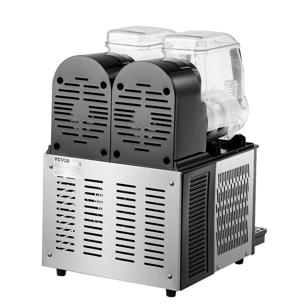 Šaldytų gėrimų aparatas (granitorius) VEVOR XRJ4LX2, 2 x 4 l talpa