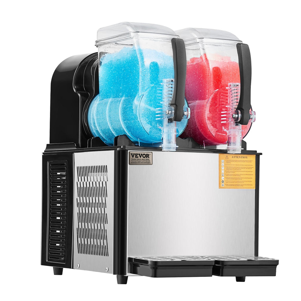 Šaldytų gėrimų aparatas (granitorius) VEVOR XRJ4LX2, 2 x 4 l talpa