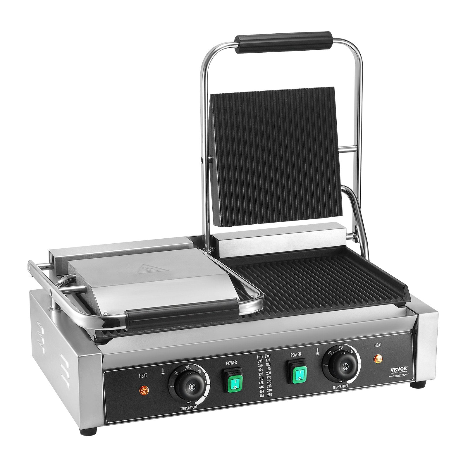 Profesionalus kontaktinis grilis VEVOR HT-813, 3600W