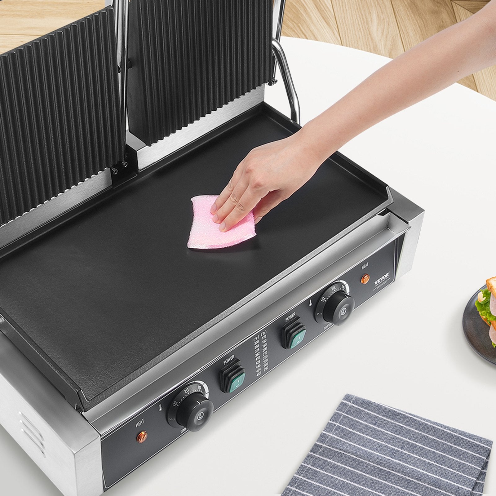 Kontaktinis grilis VEVOR HT-813A, 3600W