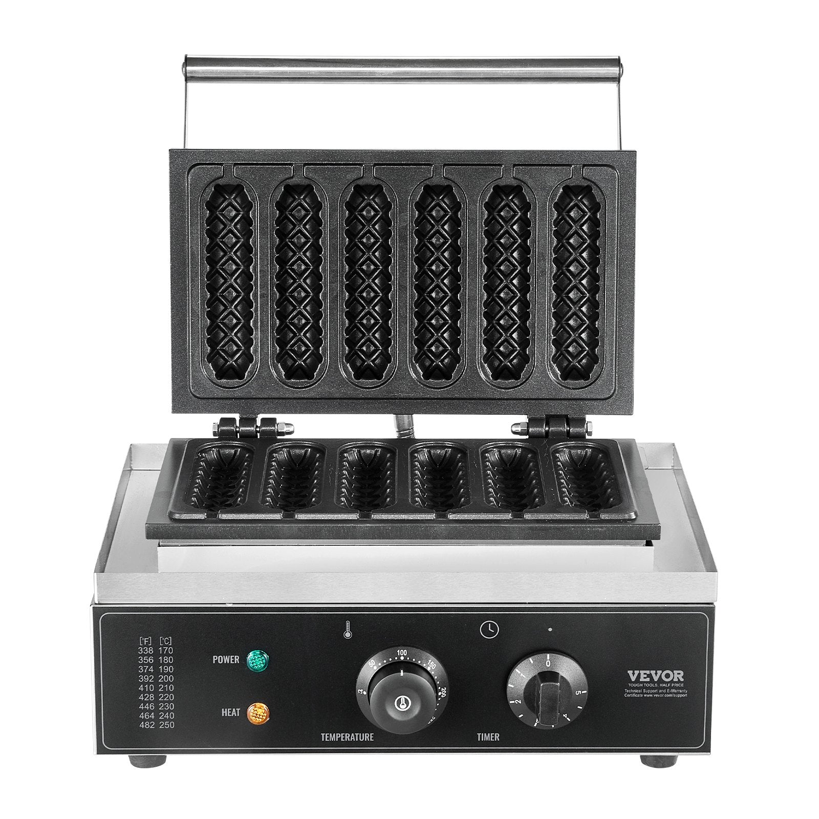 Lazdelinių vaflių keptuvė VEVOR HT-119, 1500 W